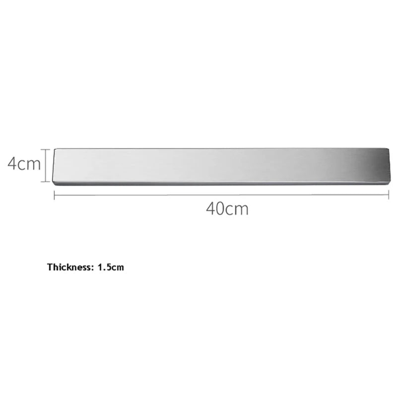 Magnetic Knife Holder Strip — Stainless Steel Wall Mount Rack for Kitchen 30/40/50cm