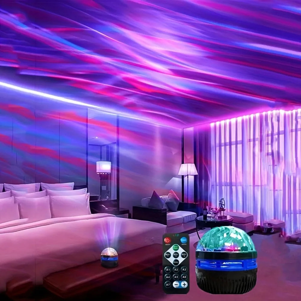 Galaxy Star Projector with RGB LED Nebula Light & Remote Control - USB Powered Night Light