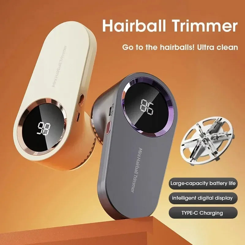 USB Rechargeable Electric Fabric Shaver with LED Digital Display - Lint & Fuzz Remover for Clothes, Sweaters & Upholstery