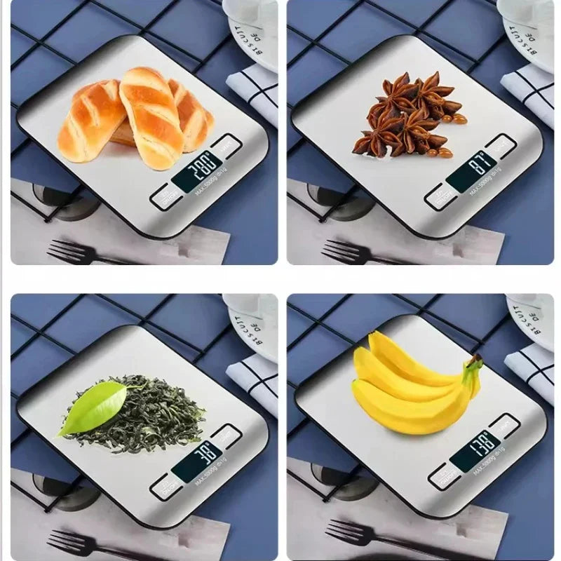 Digital Kitchen Scale — LED Display 5kg Stainless Steel for Food, Baking & Jewelry