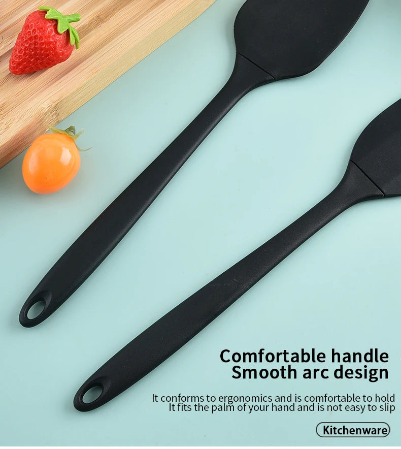 Silicone Kitchen Utensil Set — 6-Piece Baking Tool Set with Spatula, Scraper & Oil Brush