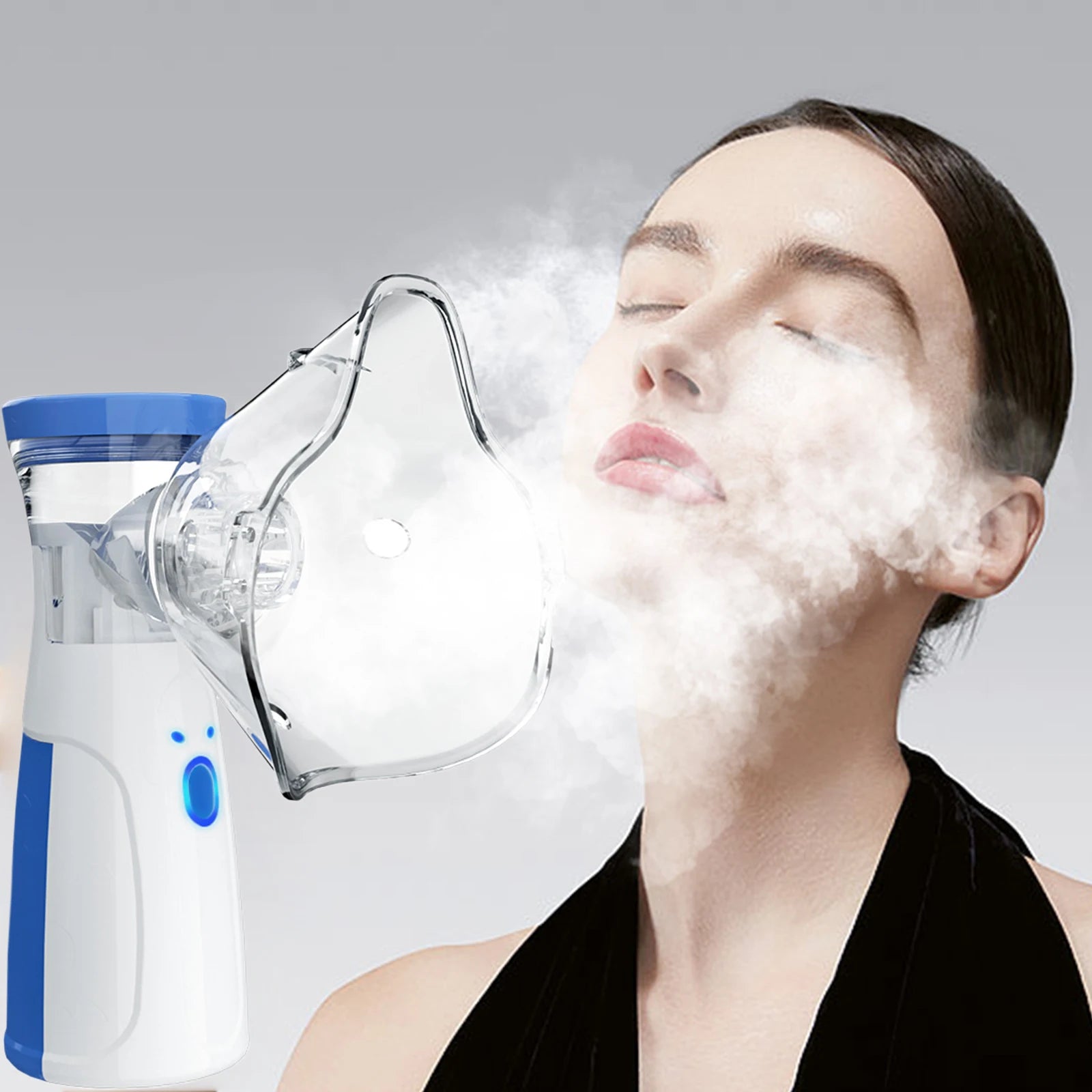 2-in-1 Nano Ion Facial Steamer & Humidifier — Skin Moisturizing Mist for Home Spa
