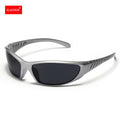 Y2K Silver Sunglasses — Trendy Hollowed Out Futuristic Style for Women & Men