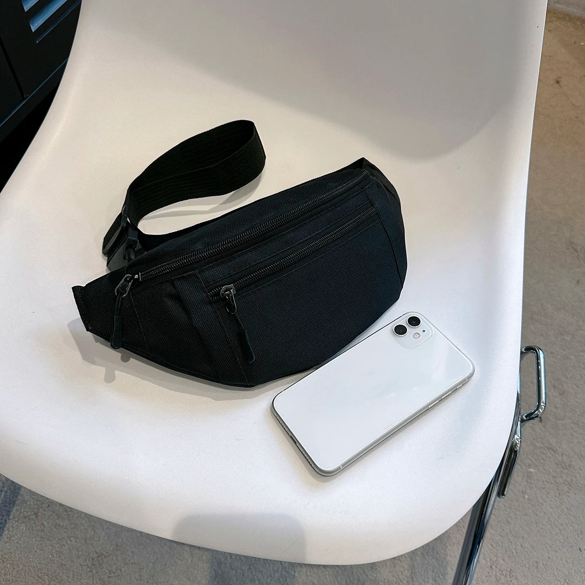 Sports Fanny Pack Waist Bag — Large Crossbody Phone Bag for Running, Travel & Outdoor Activities