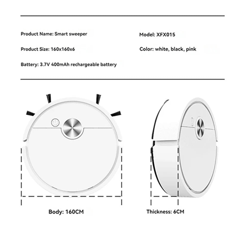 Smart Robot Vacuum Cleaner — Auto Sweep, Mop & Suction for Home Floors