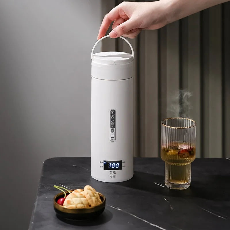 Portable Electric Travel Kettle – Fast Boiling 304 Stainless Steel Water & Baby Milk Warmer