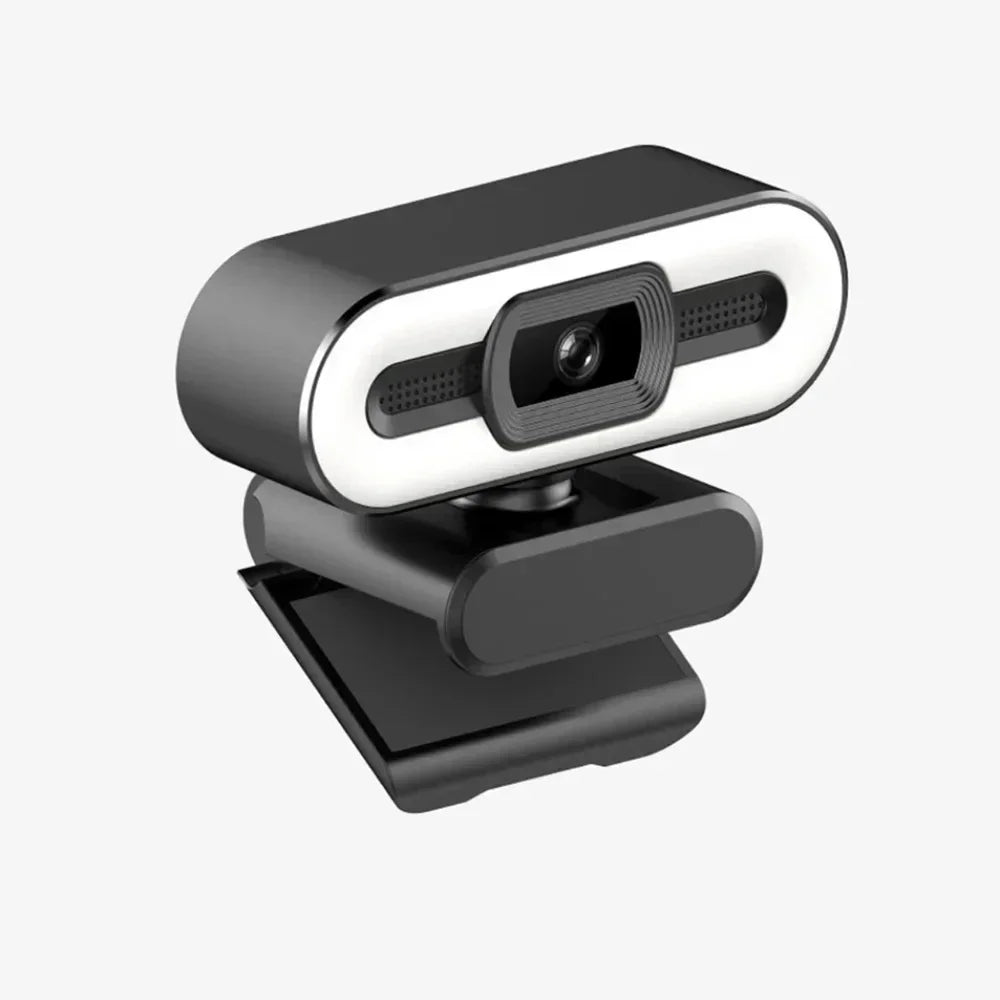 Portable 4K HD Webcam — Auto Focus with Microphone & Light for Live Streaming & Video Calls