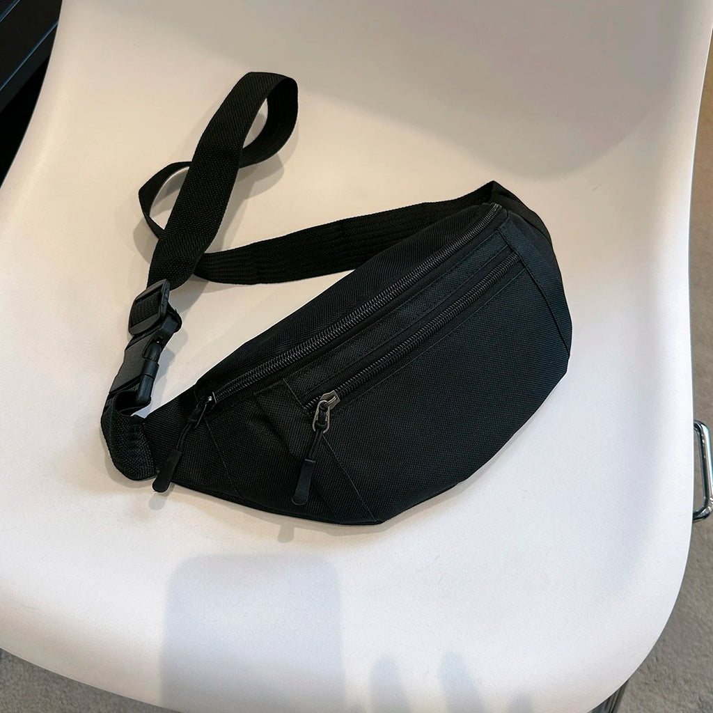 Sports Fanny Pack Waist Bag — Large Crossbody Phone Bag for Running, Travel & Outdoor Activities