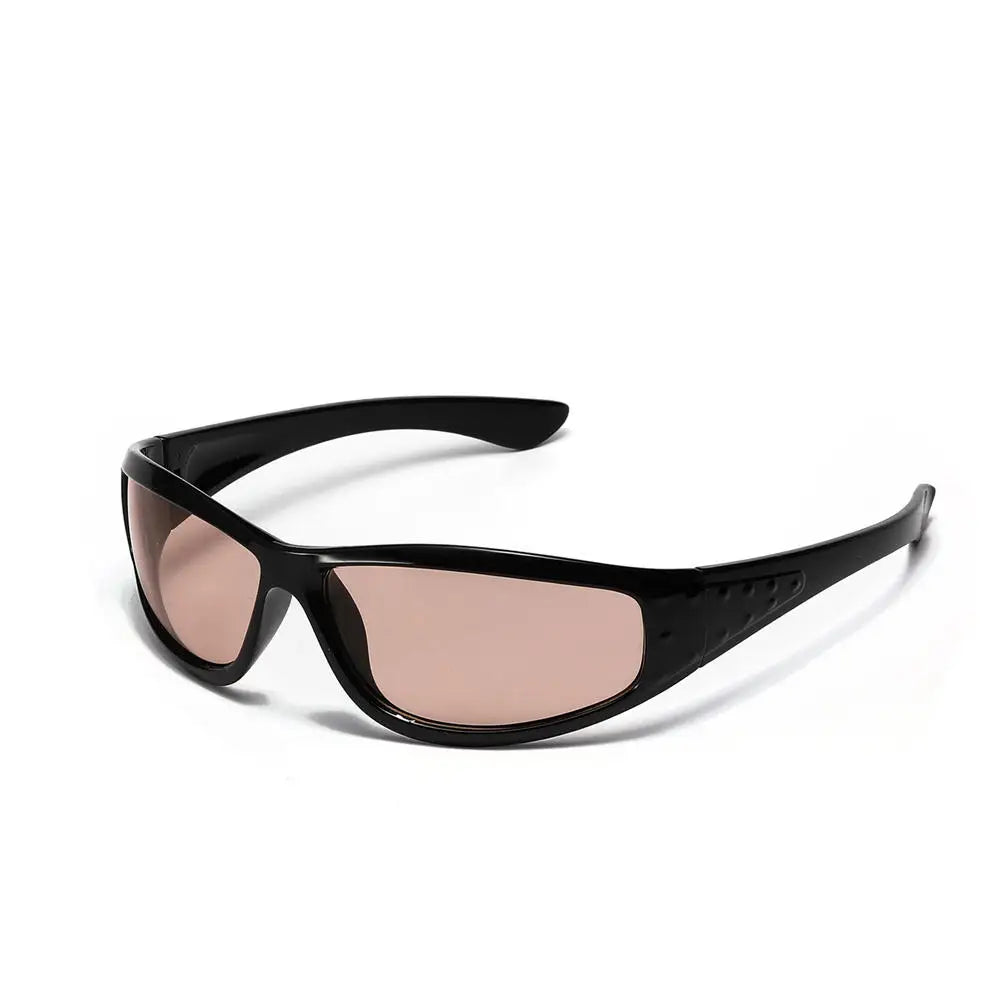 Y2K Silver Sunglasses — Trendy Hollowed Out Futuristic Style for Women & Men