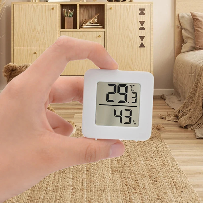 LCD Digital Thermometer Hygrometer — Indoor Temperature & Humidity Monitor for Home