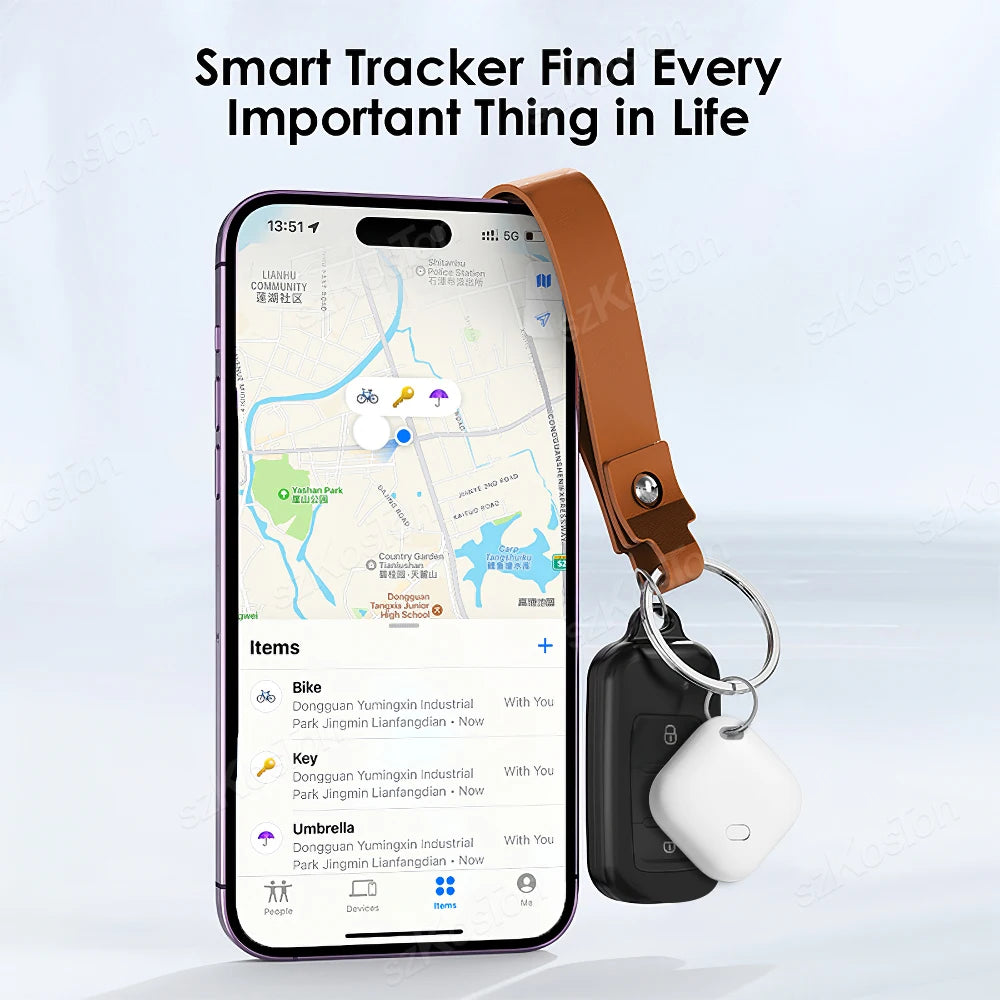 Mini GPS Smart Tracker Tag — iOS Find My Compatible Anti-Lost Finder for Keys, Wallet, Pet & Luggage