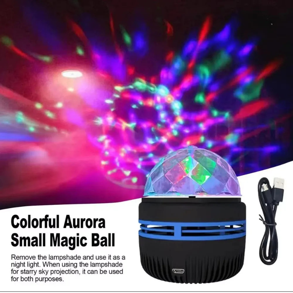 Galaxy Star Projector with RGB LED Nebula Light & Remote Control - USB Powered Night Light
