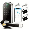 Smart Fingerprint Door Lock — WiFi App Remote Control Keyless Touchscreen with NFC & IC Cards