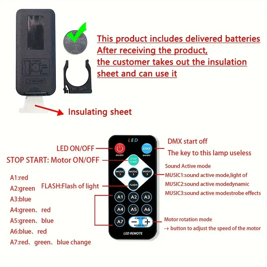 Galaxy Star Projector with RGB LED Nebula Light & Remote Control - USB Powered Night Light