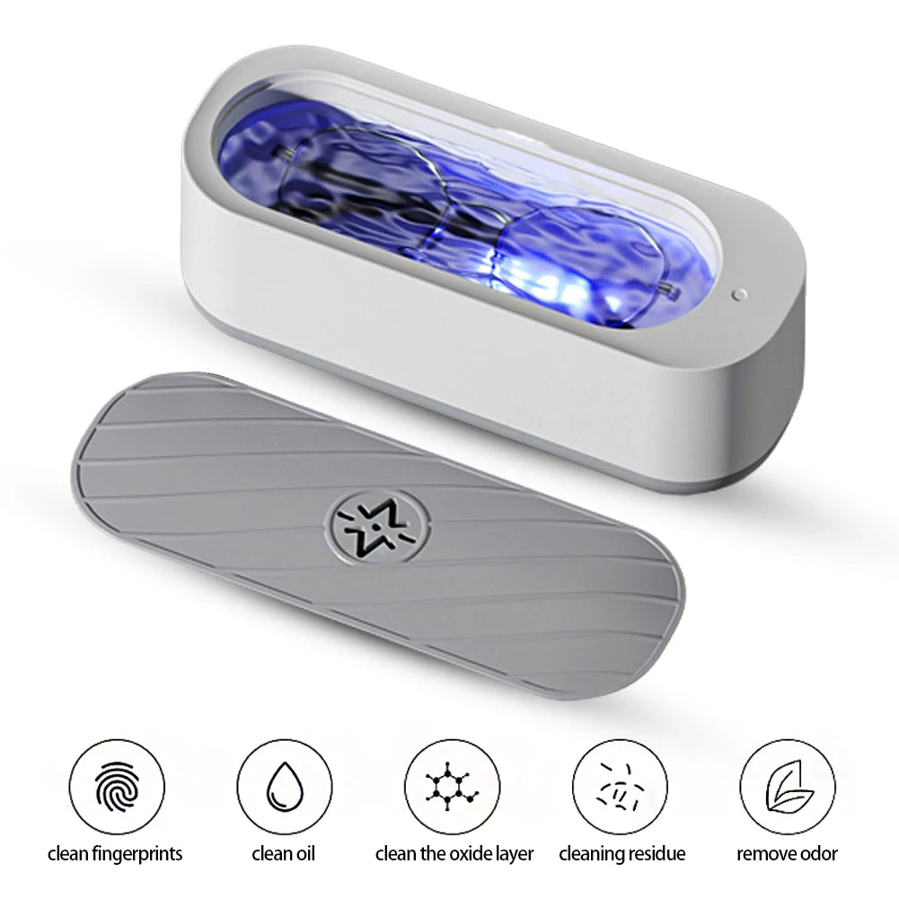 USB Rechargeable Ultrasonic Cleaner - High-Frequency Cleaning Machine for Jewelry, Glasses, Jewelry & Small Accessories