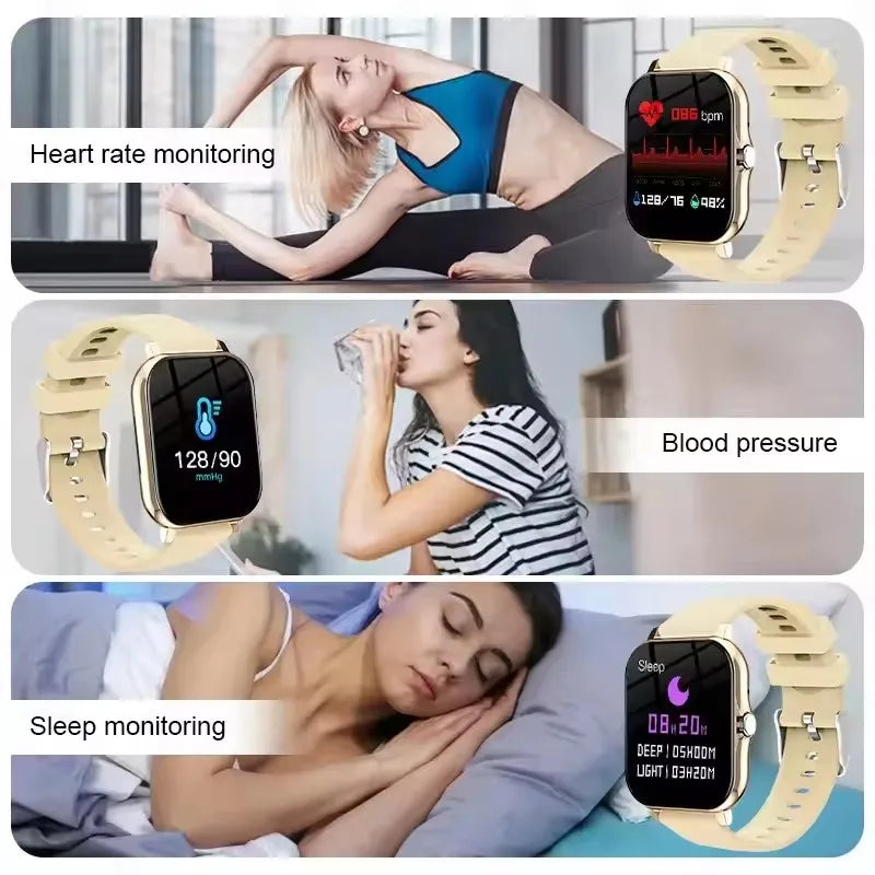 Smart Watch — Full Touch Screen with Call, Music Control & Notifications for iPhone & Android