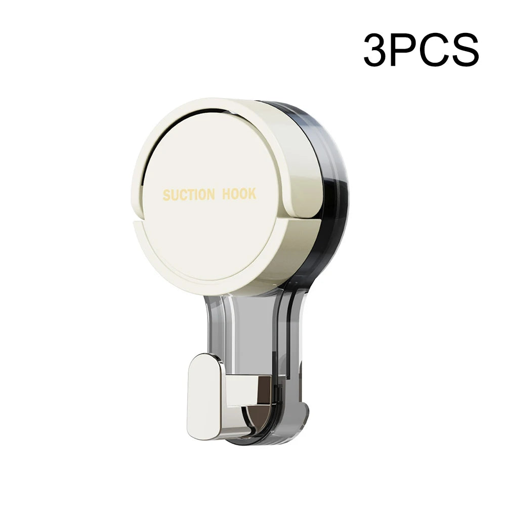 Strong Vacuum Suction Hooks — No-Drill Traceless Adhesive for Bathroom, Kitchen & Door