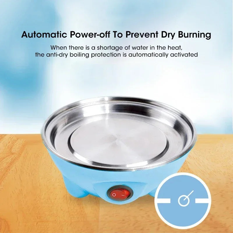 Electric Egg Cooker — Mini Single Egg Steamer for Quick Breakfast & Kitchen Cooking