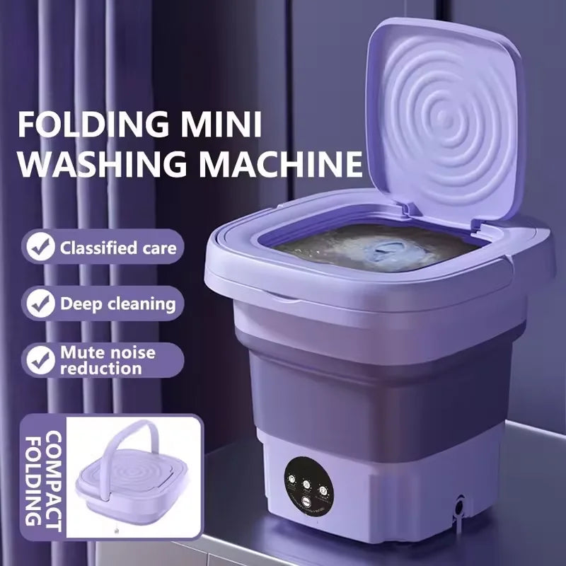 Portable Washing Machine — Mini Electric Washer for Small Spaces & Travel