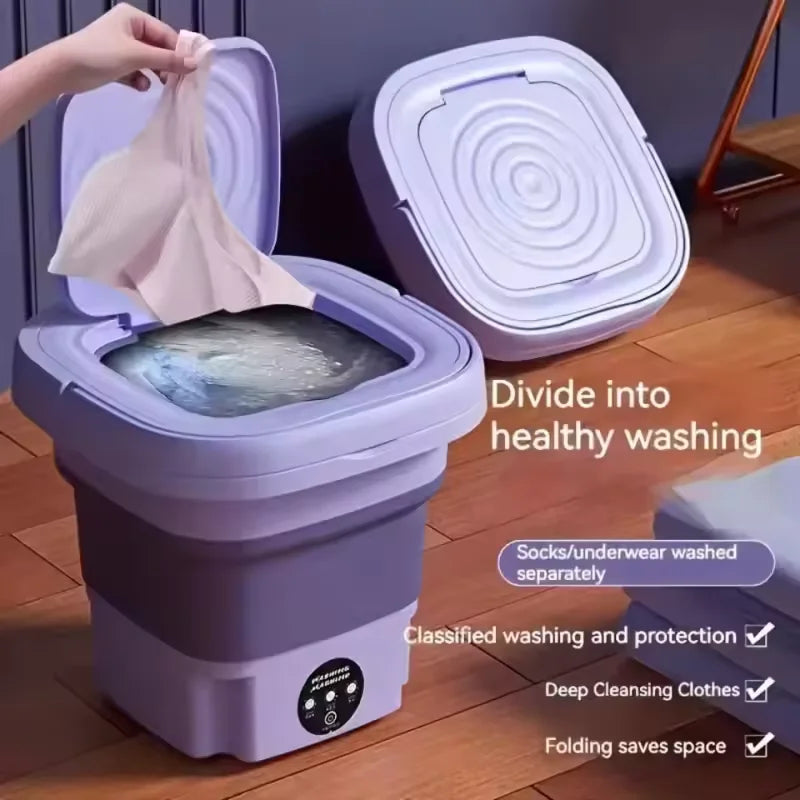 Portable Washing Machine — Mini Electric Washer for Small Spaces & Travel