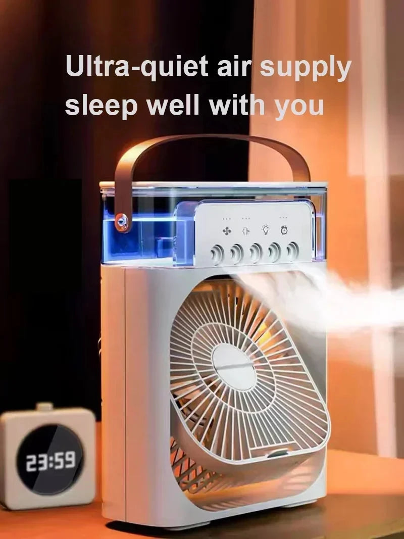 Mini Portable Air Conditioner — USB Desktop Cooling Fan for Home & Office