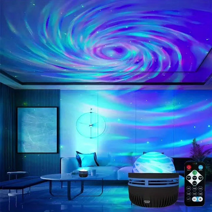 Galaxy Star Projector with RGB LED Nebula Light & Remote Control - USB Powered Night Light