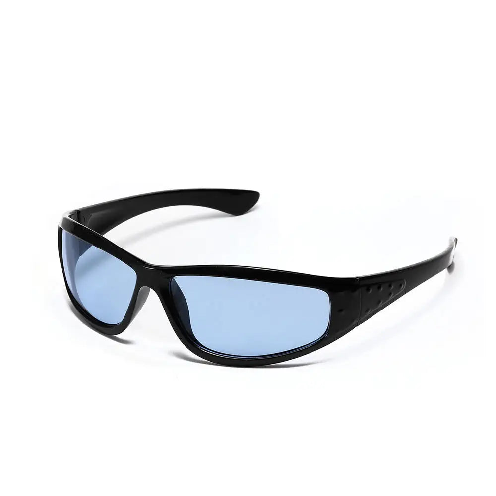 Y2K Silver Sunglasses — Trendy Hollowed Out Futuristic Style for Women & Men
