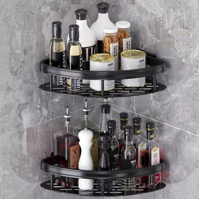 Bathroom Corner Shelf — No-Drill Wall Mount Shower Storage Rack & Organizer