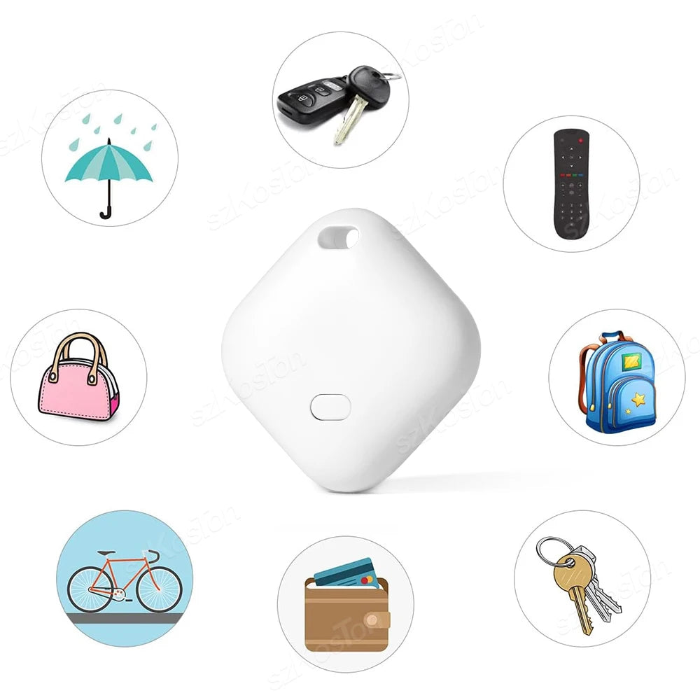 Mini GPS Smart Tracker Tag — iOS Find My Compatible Anti-Lost Finder for Keys, Wallet, Pet & Luggage