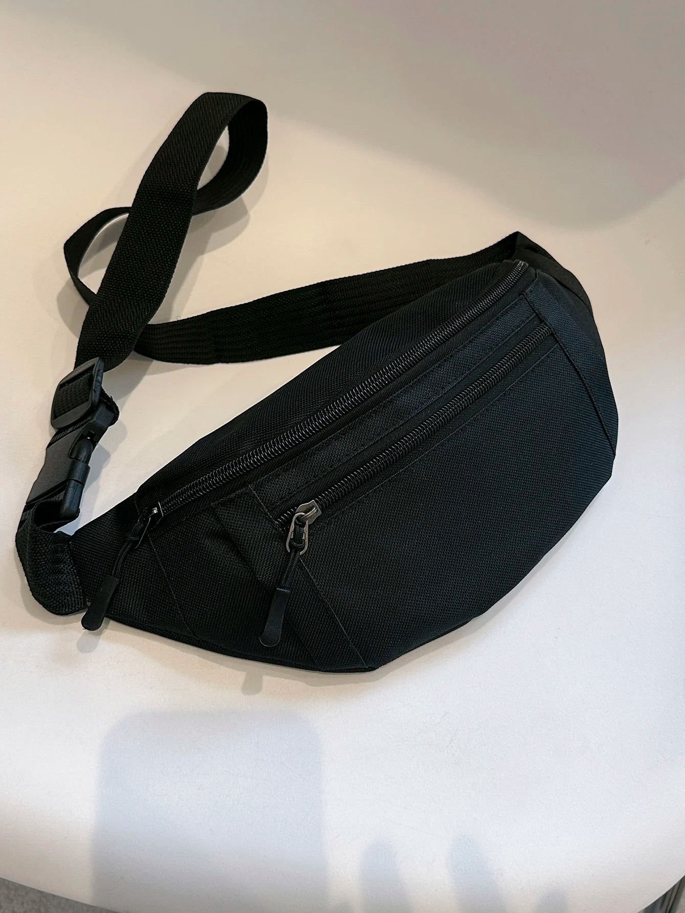 Sports Fanny Pack Waist Bag — Large Crossbody Phone Bag for Running, Travel & Outdoor Activities