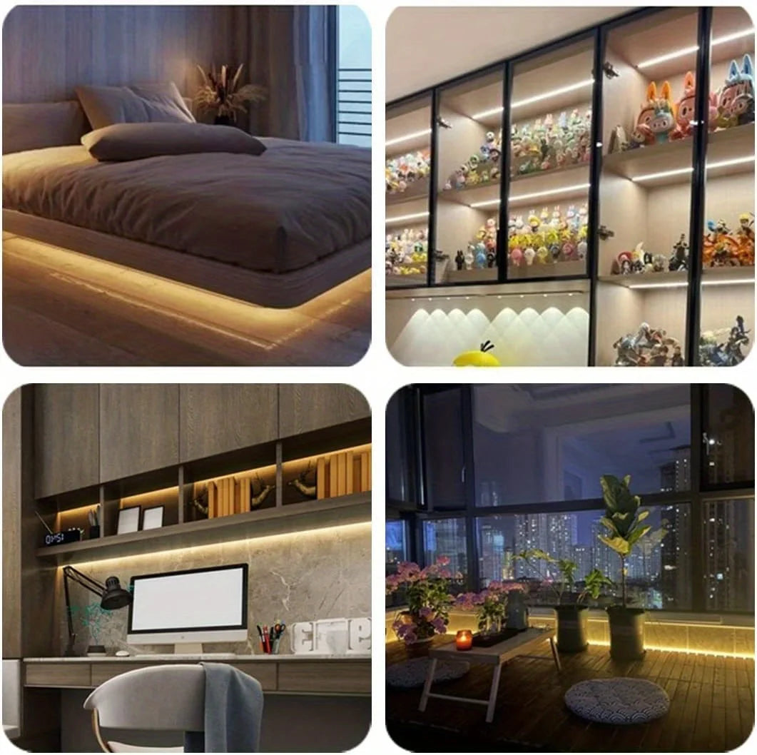 Smart Neon LED Light Strip — Dimmable Touch Sensor Flexible Waterproof Rope Light for Room Decor