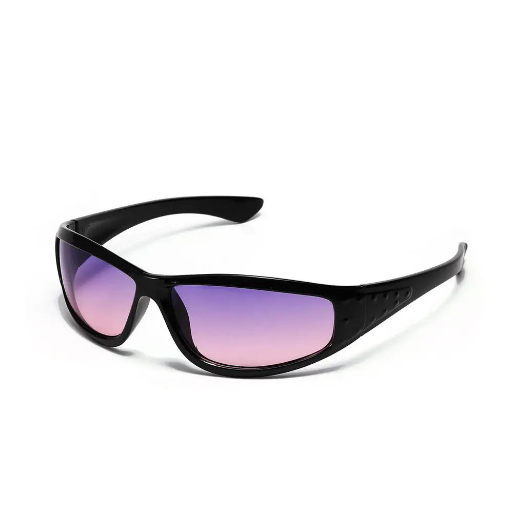 Y2K Silver Sunglasses — Trendy Hollowed Out Futuristic Style for Women & Men