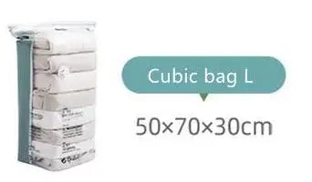 No-Pump Vacuum Storage Bags — Space Saver Compression Bags for Clothes, Blankets & Travel