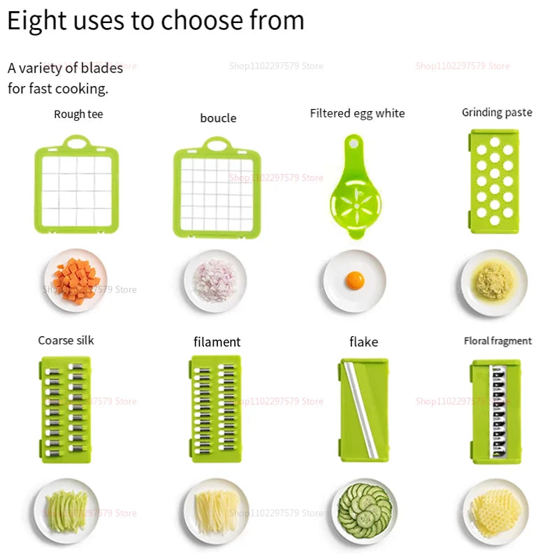 Multifunctional Vegetable Chopper — Portable Slicer, Shredder & Grater for Kitchen