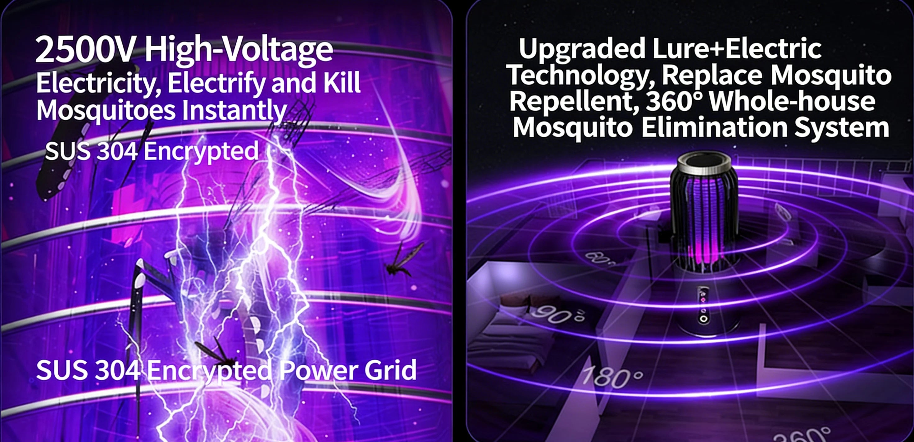 Solar Mosquito Killer Lamp — USB Rechargeable Outdoor & Indoor Insect Trap for Home & Camping