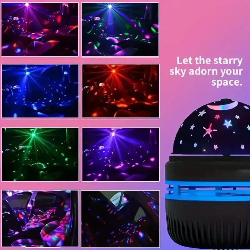 Galaxy Star Projector with RGB LED Nebula Light & Remote Control - USB Powered Night Light