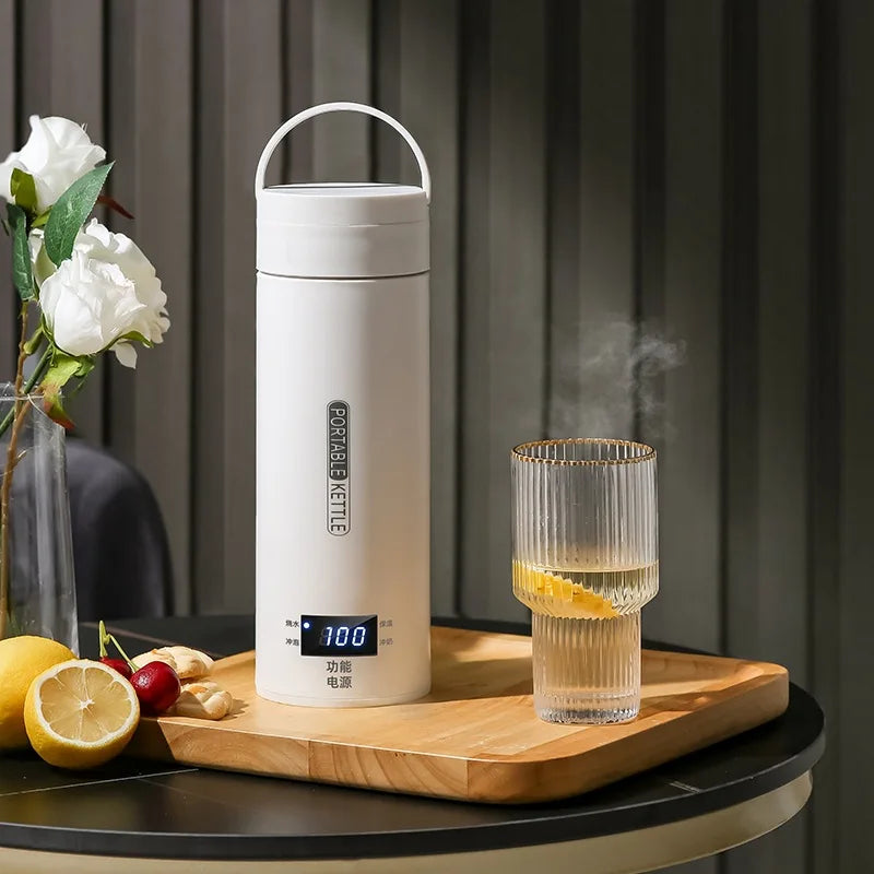 Portable Electric Travel Kettle – Fast Boiling 304 Stainless Steel Water & Baby Milk Warmer