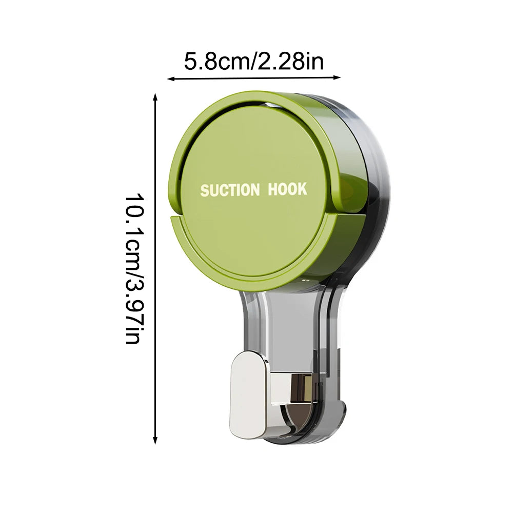 Strong Vacuum Suction Hooks — No-Drill Traceless Adhesive for Bathroom, Kitchen & Door