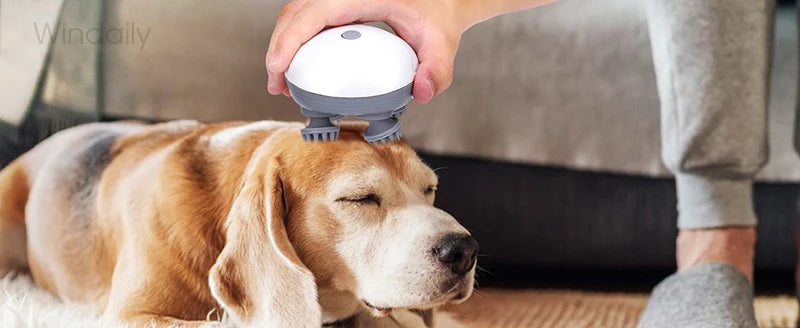 Electric Scalp Massager — Kneading Vibrating Head & Neck Massager for Hair Care & Relaxation