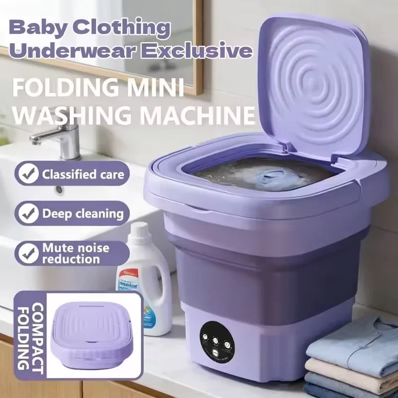 Portable Washing Machine — Mini Electric Washer for Small Spaces & Travel