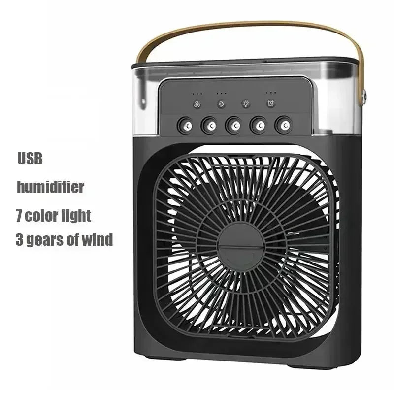 Mini Portable Air Conditioner — USB Desktop Cooling Fan for Home & Office