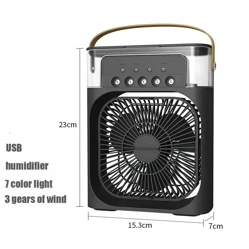 Mini Portable Air Conditioner — USB Desktop Cooling Fan for Home & Office