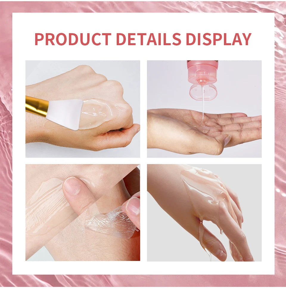 Korean Collagen Wrapping Face Mask & Brush Set — Rejuvenating Brightening & Moisturizing Skin Care