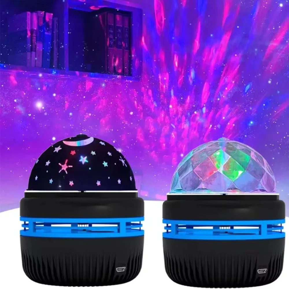 Galaxy Star Projector with RGB LED Nebula Light & Remote Control - USB Powered Night Light