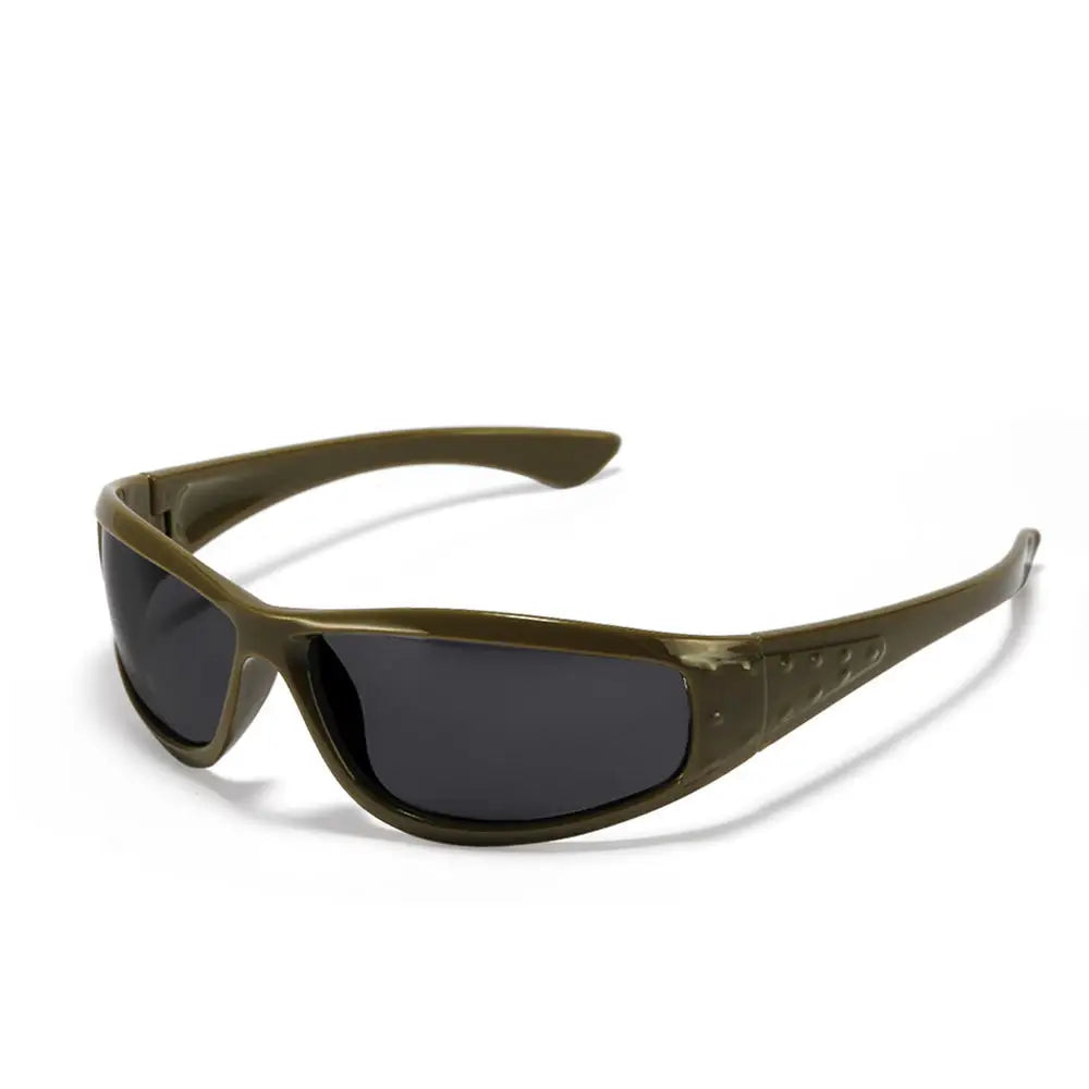 Y2K Silver Sunglasses — Trendy Hollowed Out Futuristic Style for Women & Men