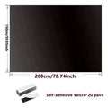 95-98% Blackout Window Film — Portable Self-Adhesive Removable Window Shade for Travel & Home