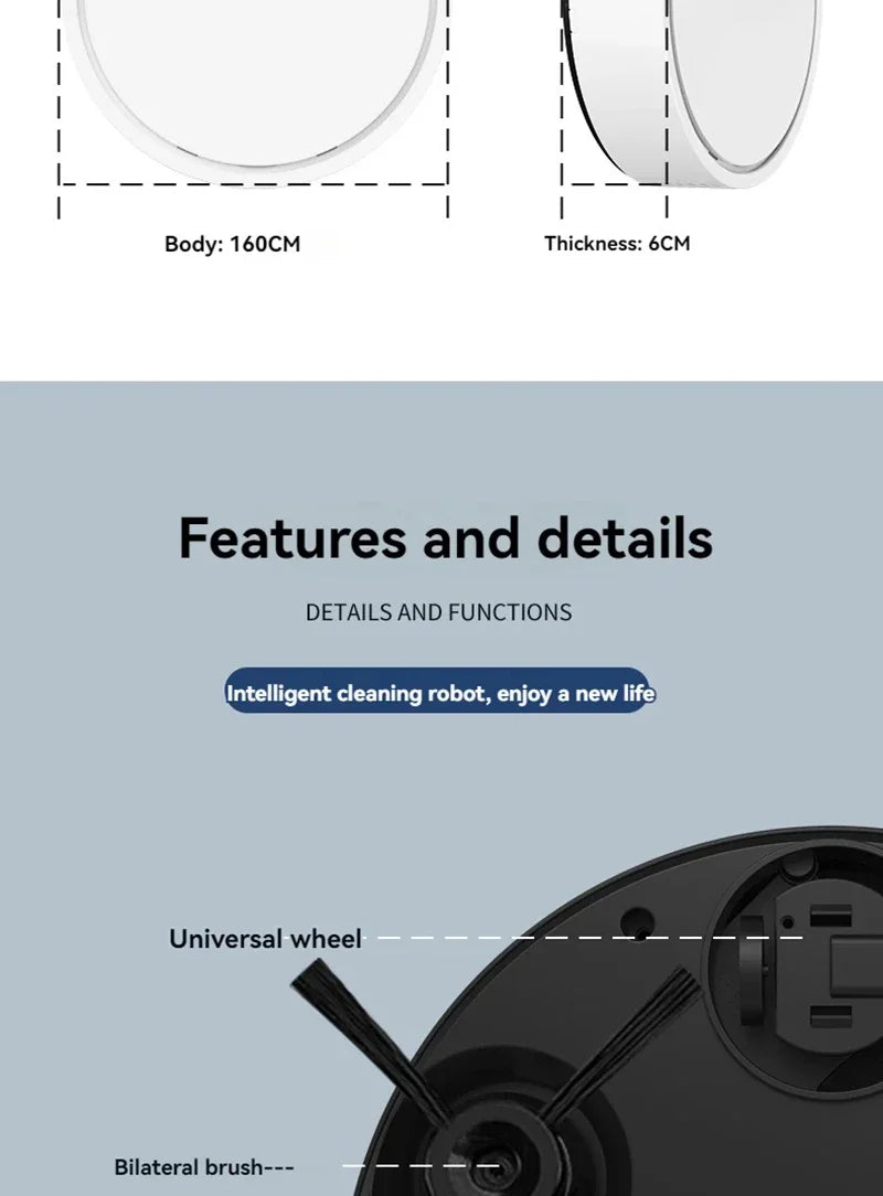 Smart Robot Vacuum Cleaner — Auto Sweep, Mop & Suction for Home Floors