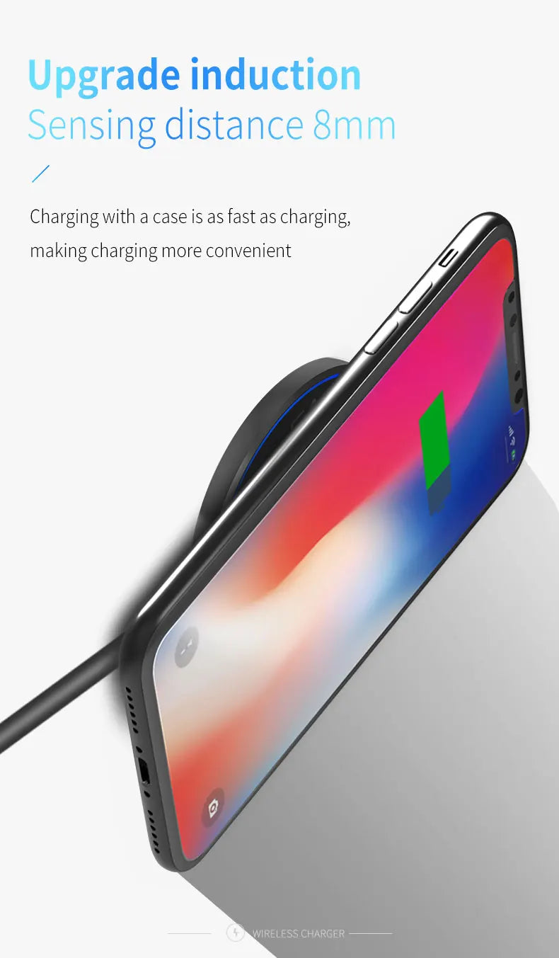 Wireless Charging Pad — Fast Induction Charger for Phone, Tablet, Watch & Earphones